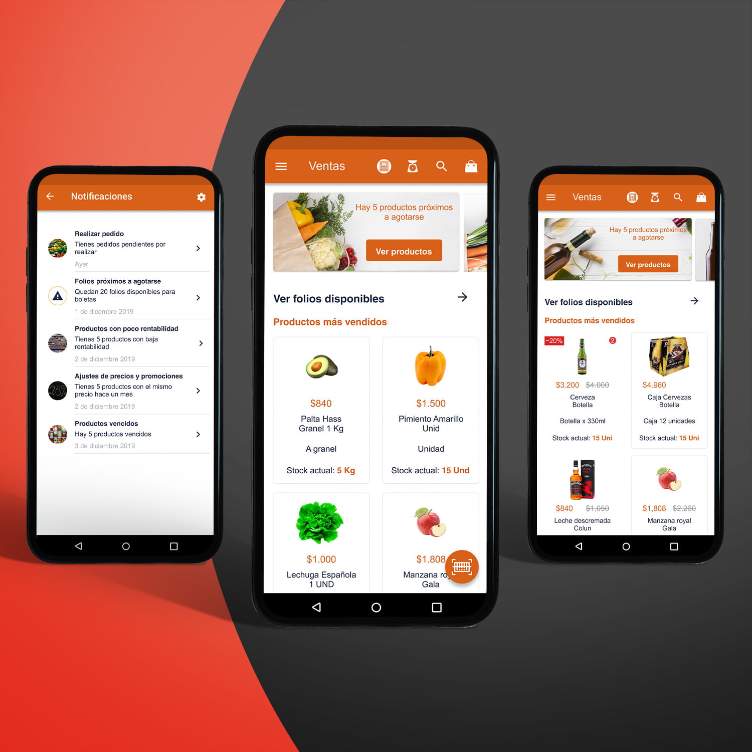 Mobile app for chile retailers, where they manage their entire retail business inventory, invoicing, prices, among other.